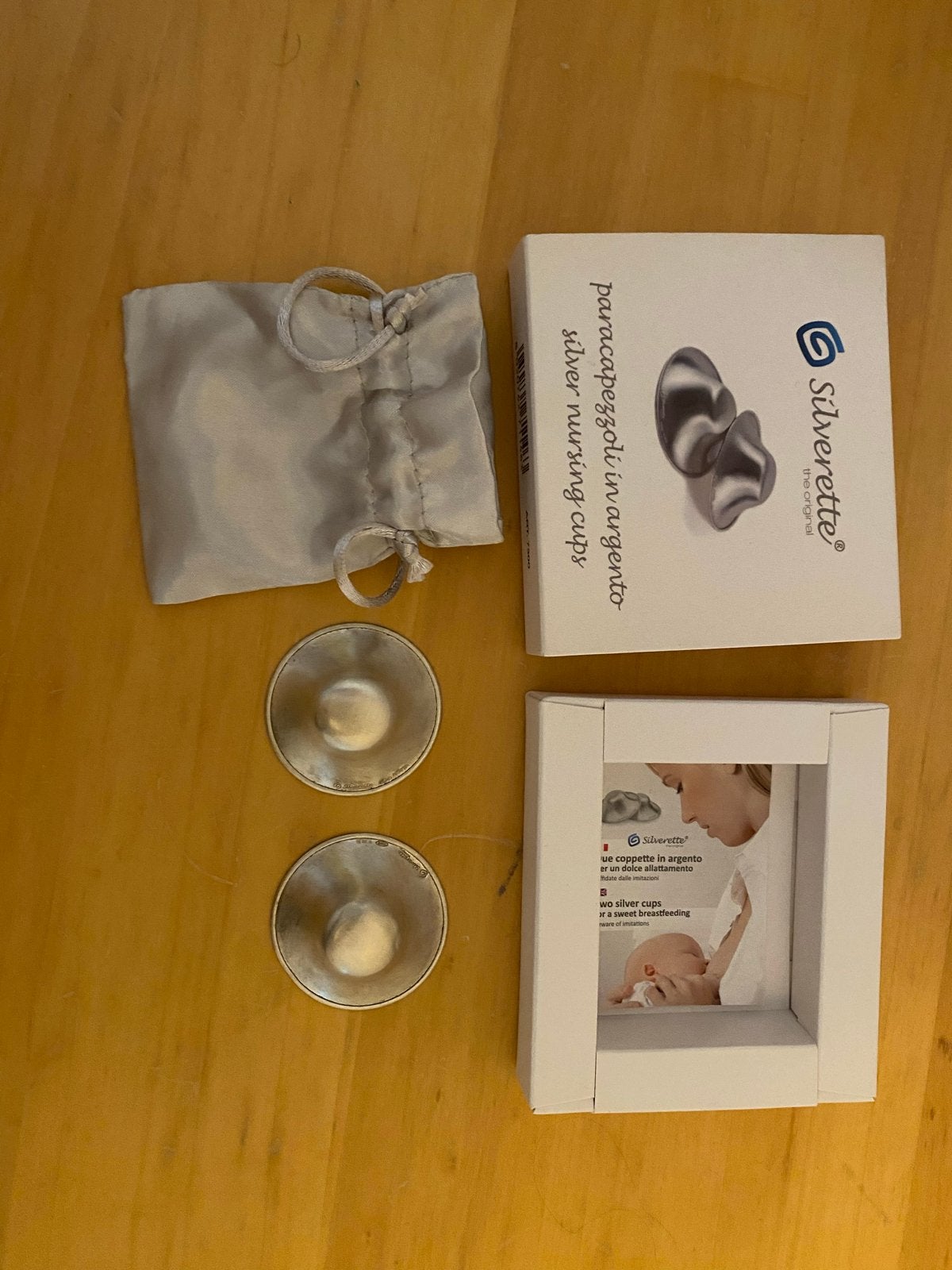 Silverette Silver Cups - Zilveren tepelhoedjes, Ophalen of Verzenden, Zo goed als nieuw