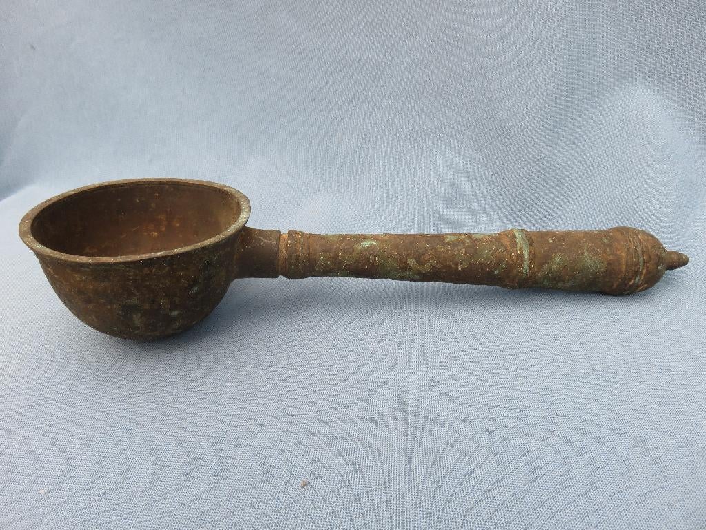 Bronzen cultus tempel lepel -13e - 17e eeuw - bodemvondst, Ophalen of Verzenden, Brons