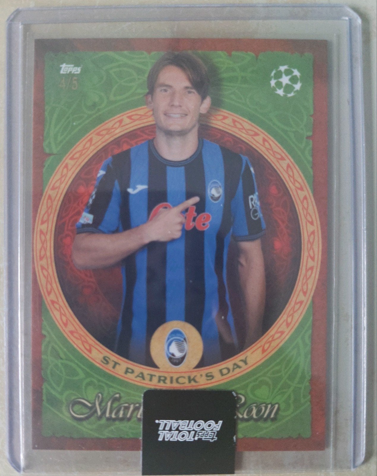 Marten de Roon 4/5 Topps Total Football Atalanta, Ophalen of Verzenden, Zo goed als nieuw, Buitenlandse clubs, Poster, Plaatje of Sticker
