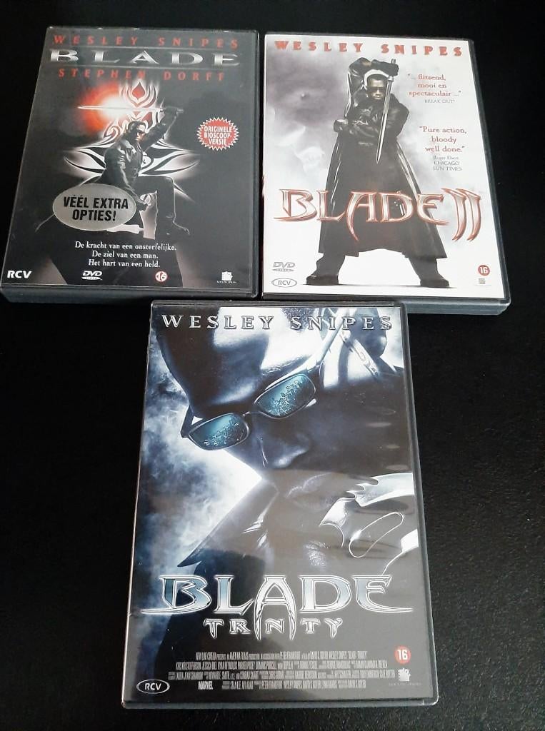 Blade, Blade II en Blade Trinity, Wesley Snipes!, Cd's en Dvd's, Vanaf 16 jaar, Ophalen of Verzenden, Gebruikt, Actie