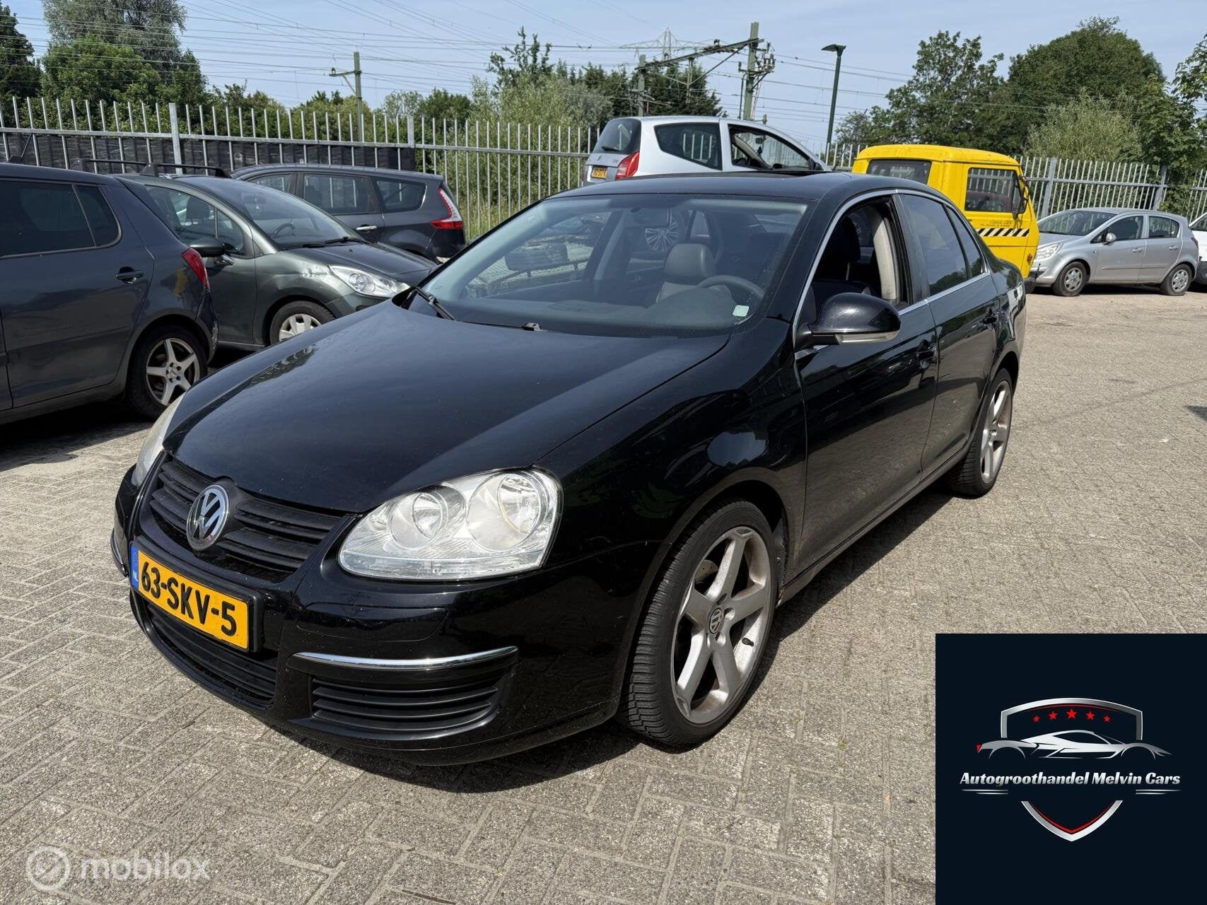 Volkswagen Jetta 2.5 V5 2007 Automaat Leuke Auto, Gebruikt, Overige carrosserieën, Zwart, Leder