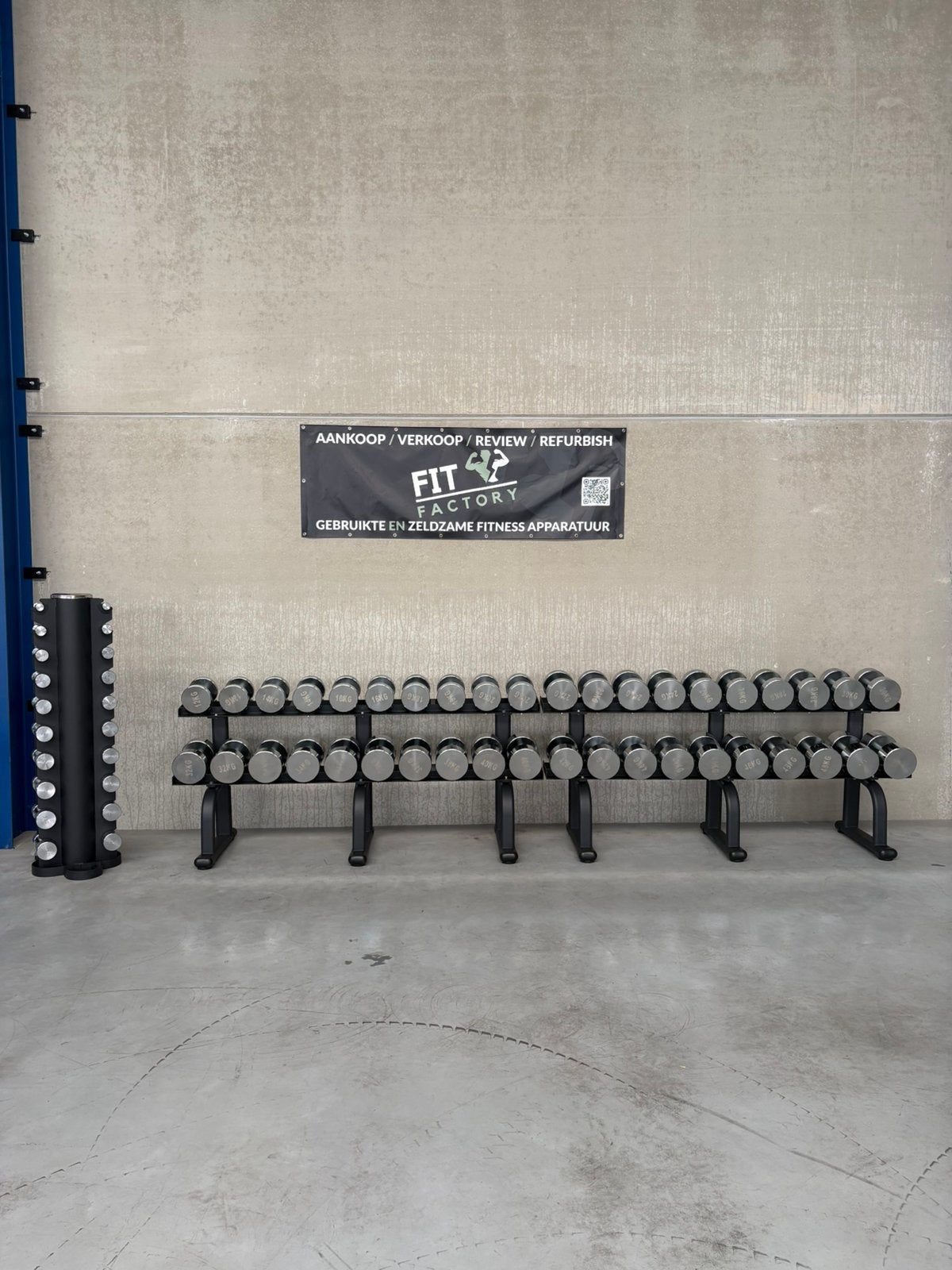 1-50kg chrome dumbells splinternieuw, Ophalen, Nieuw, Dumbbell