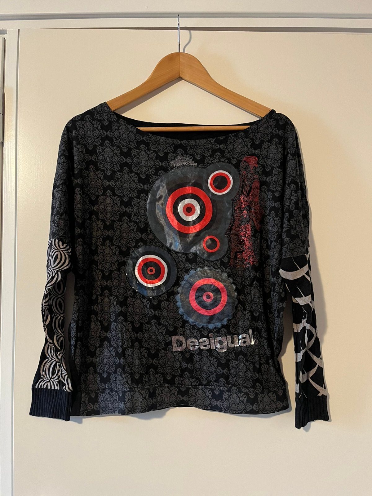 Desigual trui zwart wit maat M zgan, Ophalen of Verzenden, Zo goed als nieuw, Maat 38/40 (M), Zwart