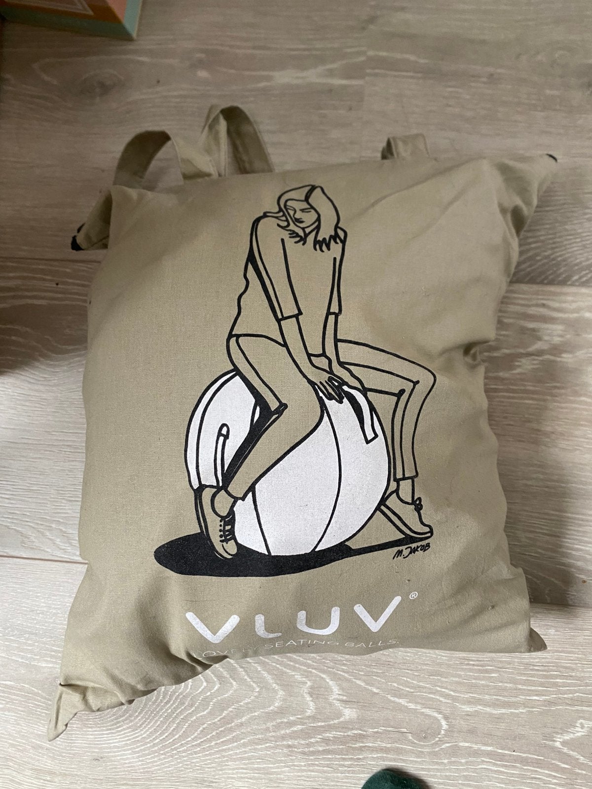 Vluv sova zitbal, Ophalen of Verzenden, Zo goed als nieuw, Wit