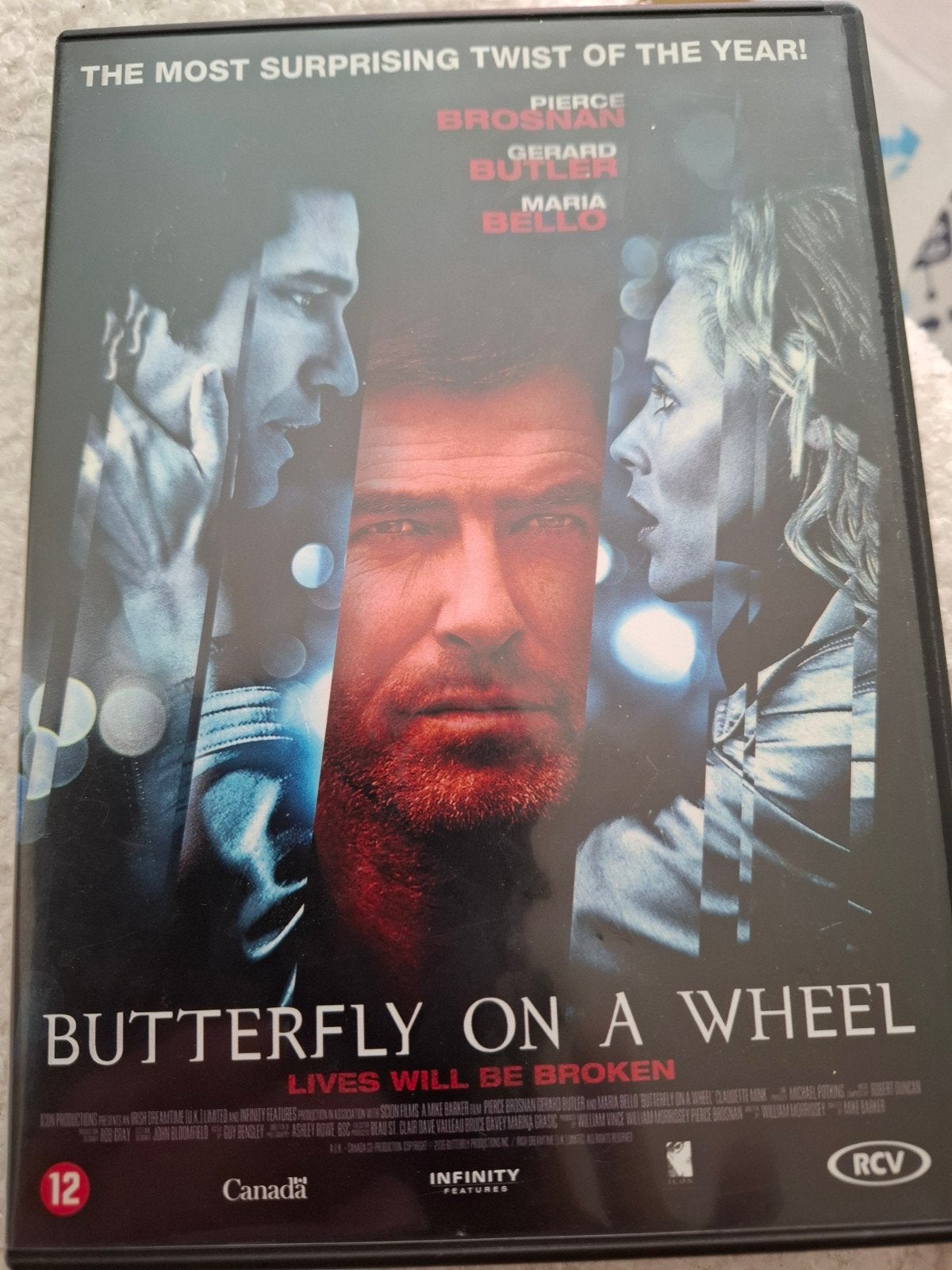 butterfly on a wheel, Alle leeftijden, Ophalen of Verzenden, Gebruikt, Actiethriller