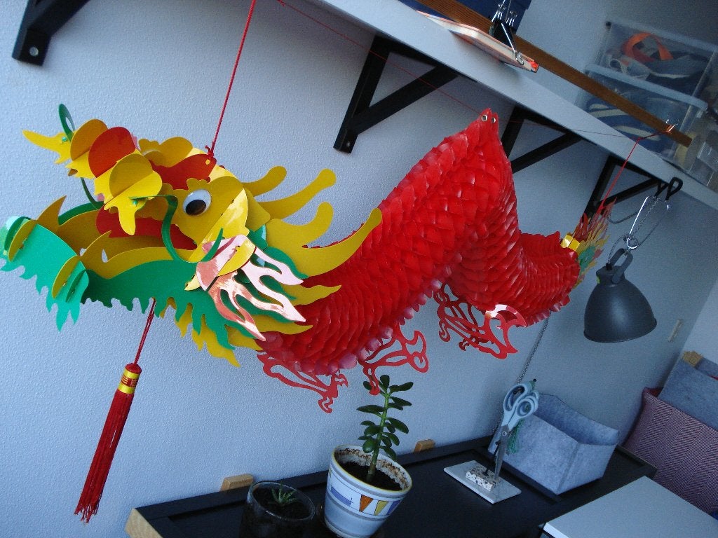 Lucky Dragon, Gebruikt, Decoratieobject, Ophalen of Verzenden, Kunststof