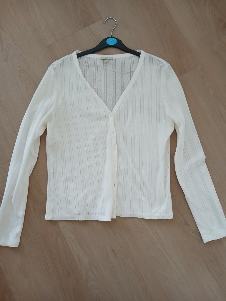 Vestje Esprit broderie maat XL passend voor maat 40/42, Verzenden, Wit, Maat 42/44 (L), Zo goed als nieuw