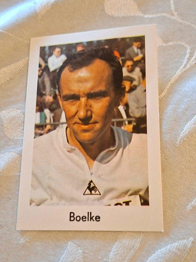 Prentje/Chromo : Winfried Bölke / Peugeot, Verzenden, Zo goed als nieuw, Overige sporten, Poster, Plaatje of Sticker