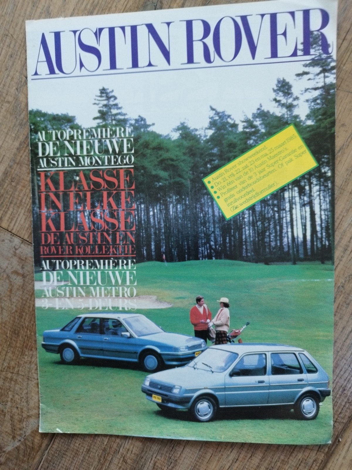 Austin Rover Autopremieres folder 1985 - Metro Montego, Gelezen, Austin rover, Ophalen of Verzenden, Overige merken