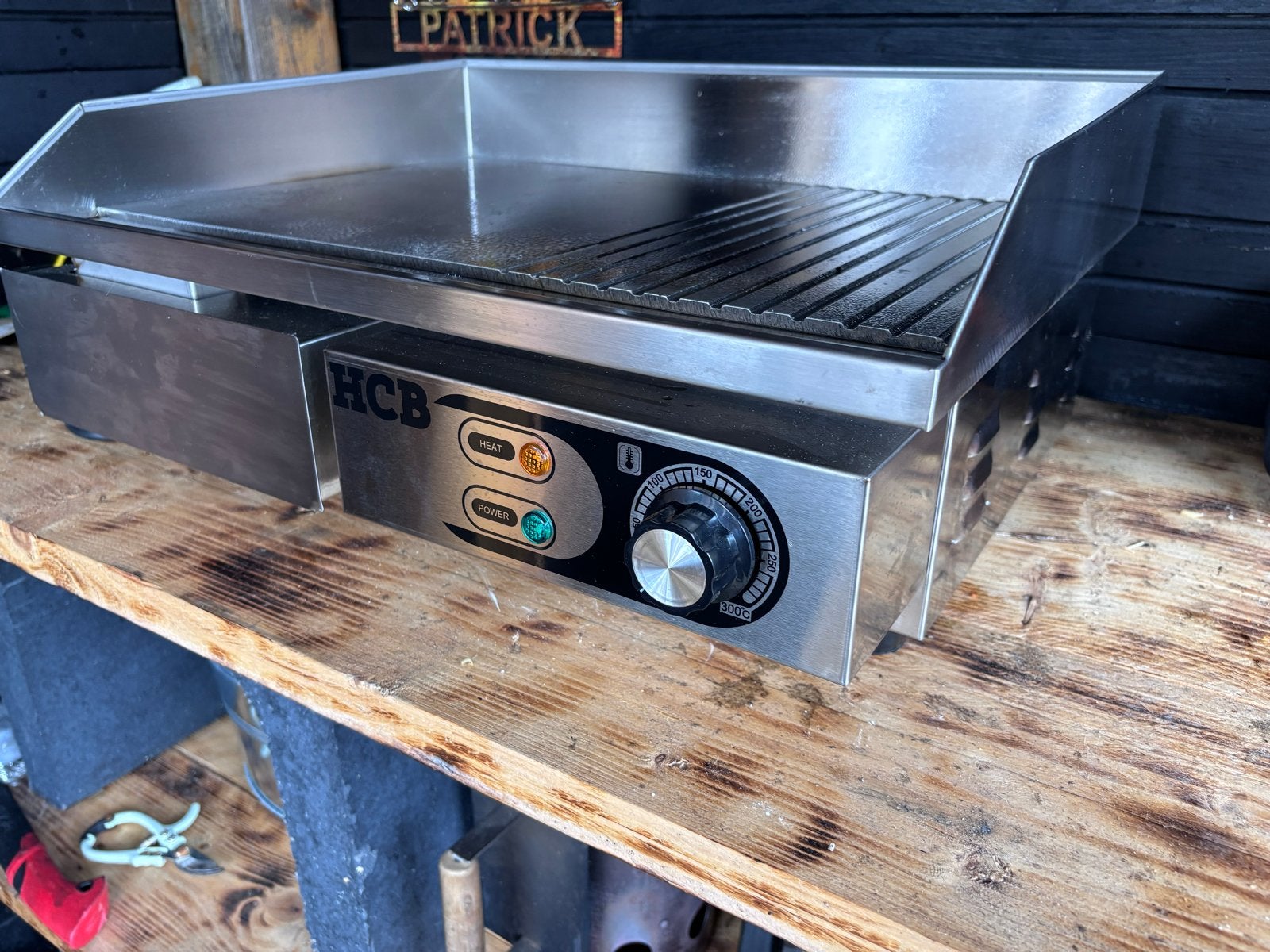 HCB Bakplaat met Grill - Gebruikt, Ophalen, Zo goed als nieuw