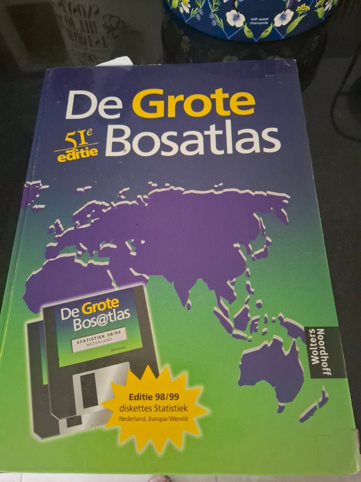 De Grote Bosatlas 51e editie met diskettes Statistiek, Boeken, Gelezen, Bosatlas, Ophalen of Verzenden, 1800 tot 2000