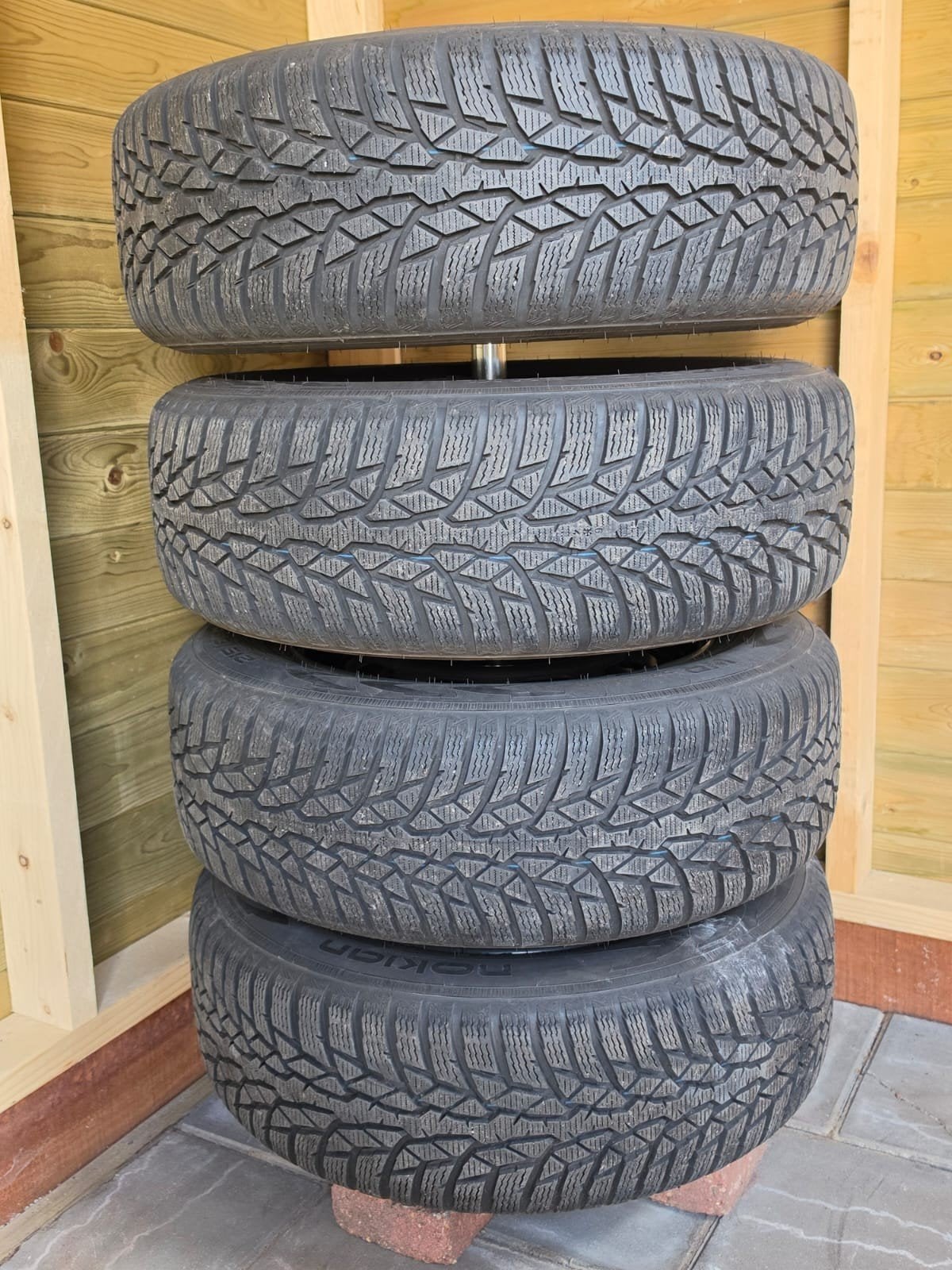 Opel mokka winterbanden met stalen velgen 16inch, Ophalen, 215 mm, 16 inch, Banden en Velgen