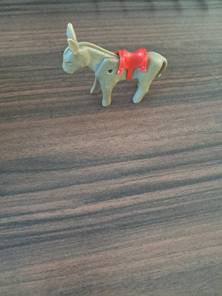 Ezel (playmobil) met zadel, Kinderen en Baby's, Speelgoed | Playmobil, Verzenden, Losse onderdelen, Zo goed als nieuw, Figuren