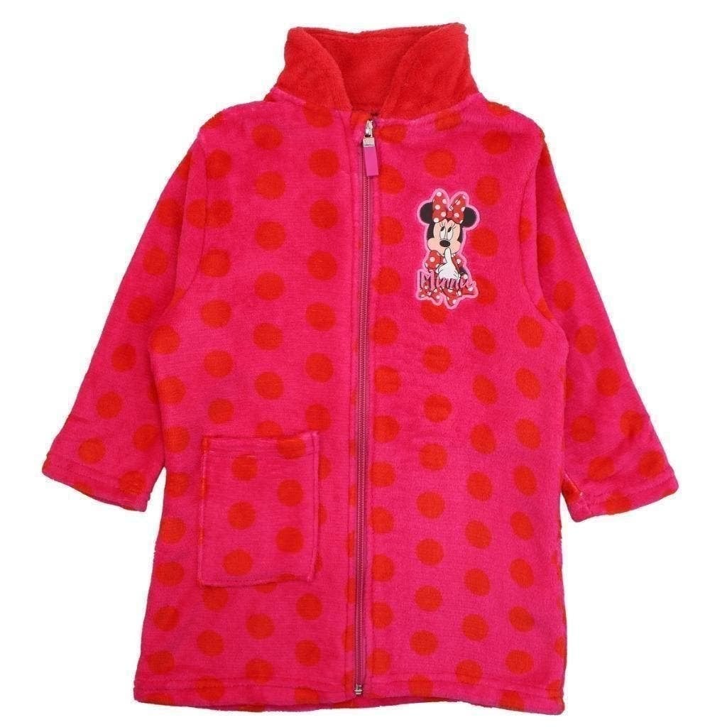 Minnie Mouse Badjas Roze - Dots - Mt 98-104-110-116-128-140, Nacht- of Onderkleding, Meisje, Minnie Mouse, Nieuw
