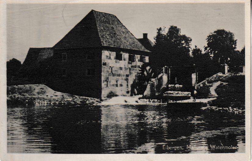 EIBERGEN - MALLUMSE WATERMOLEN, Verzamelen, Ansichtkaarten | Nederland, Gelopen, Gelderland, 1940 tot 1960, Ophalen of Verzenden