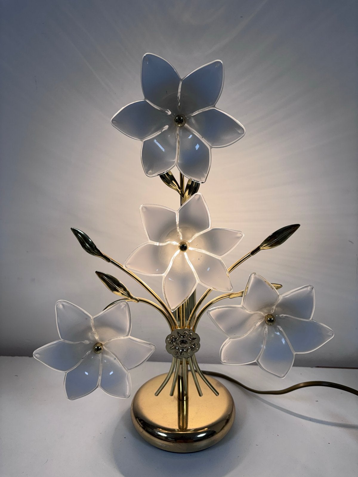 Vintage AF Cinquanta Italiaanse Bloemenlamp - Jaren 80, Ophalen of Verzenden