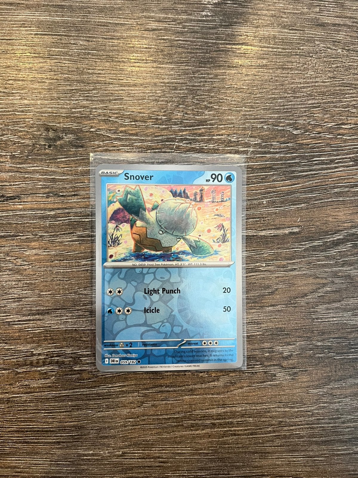 Snover DRI 059/182 reverse holo, Ophalen of Verzenden, Zo goed als nieuw