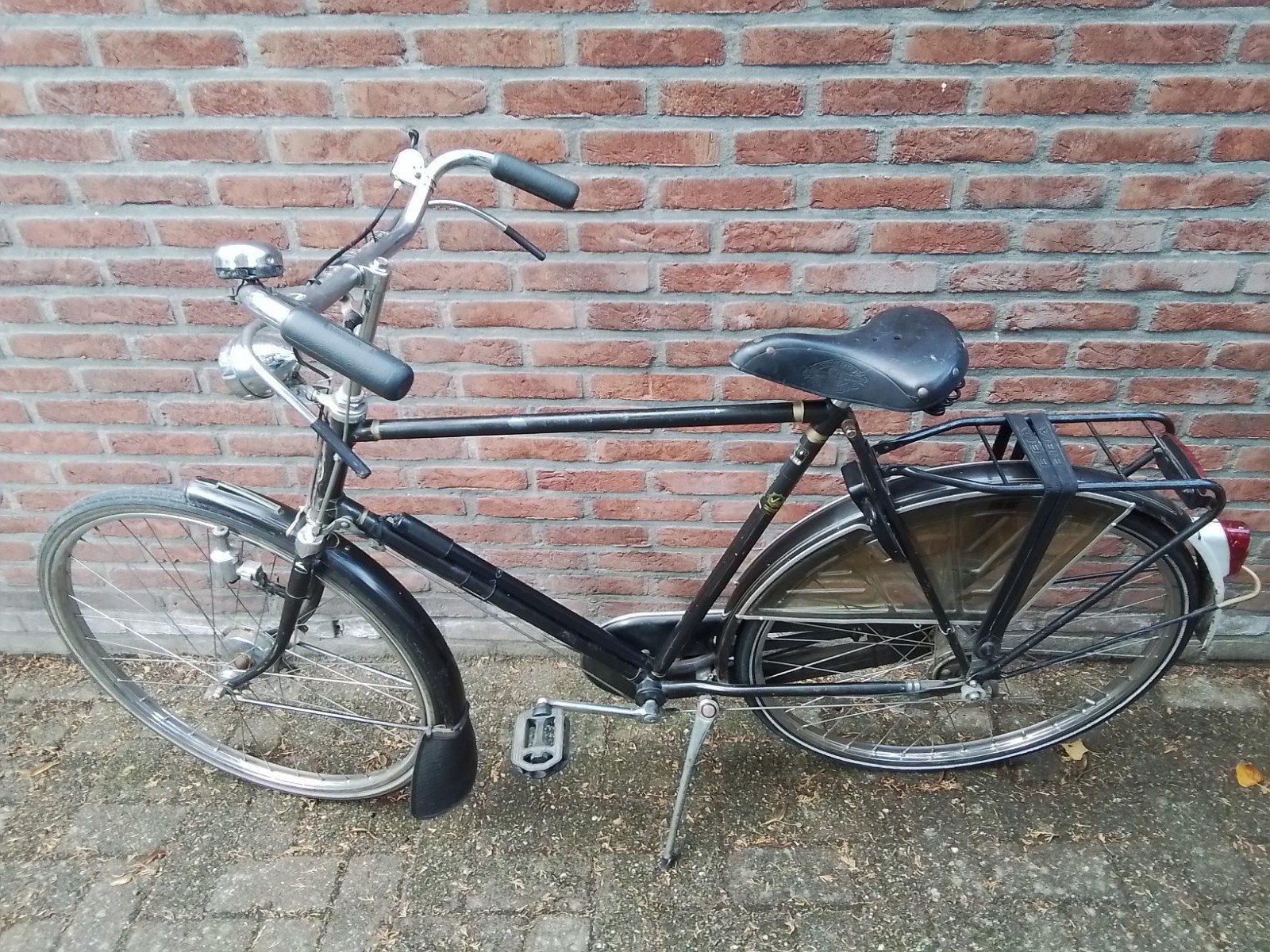Herenfiets gazelle 3 versnellingen trommel rem met rem stang, Ophalen of Verzenden, Jaren '50, 59 cm of meer, Gazelle