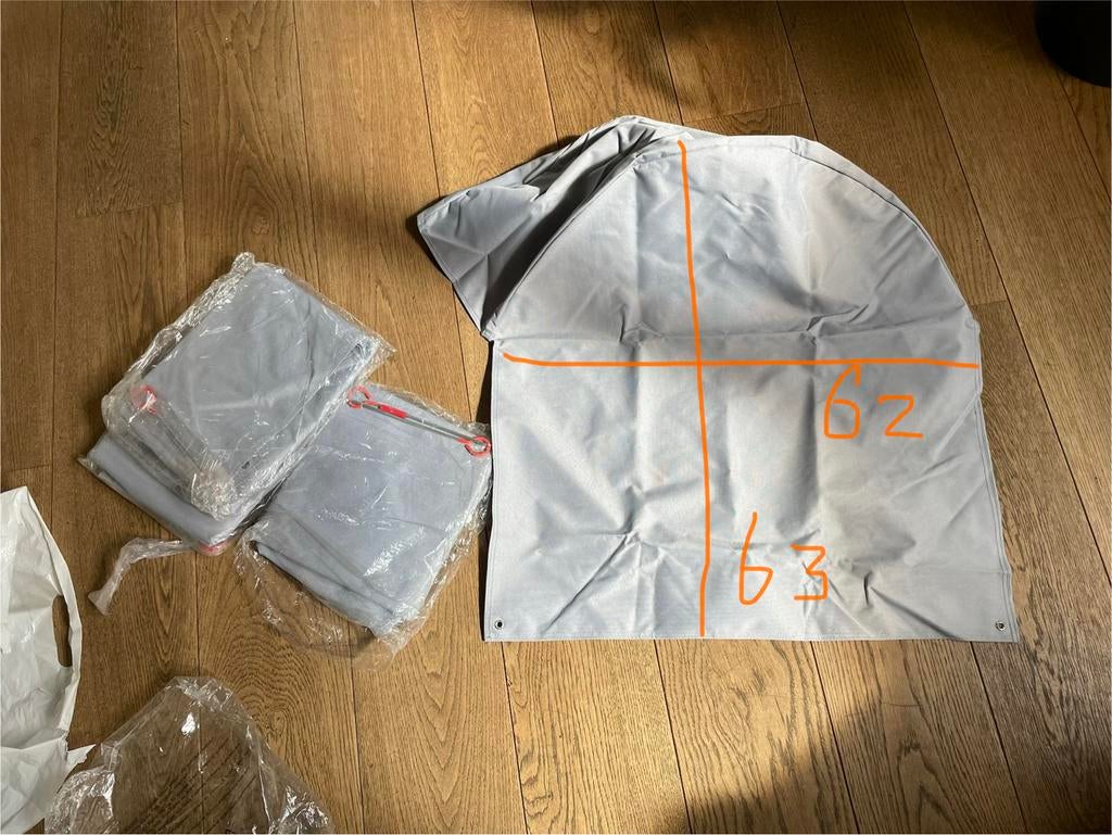 4 Nieuwe Wielhoezen voor Caravan of Camper (62x63 cm), Ophalen, Nieuw