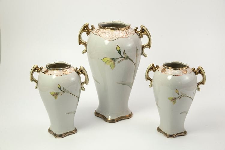 Jugendstil stijl vazen set, Ophalen of Verzenden