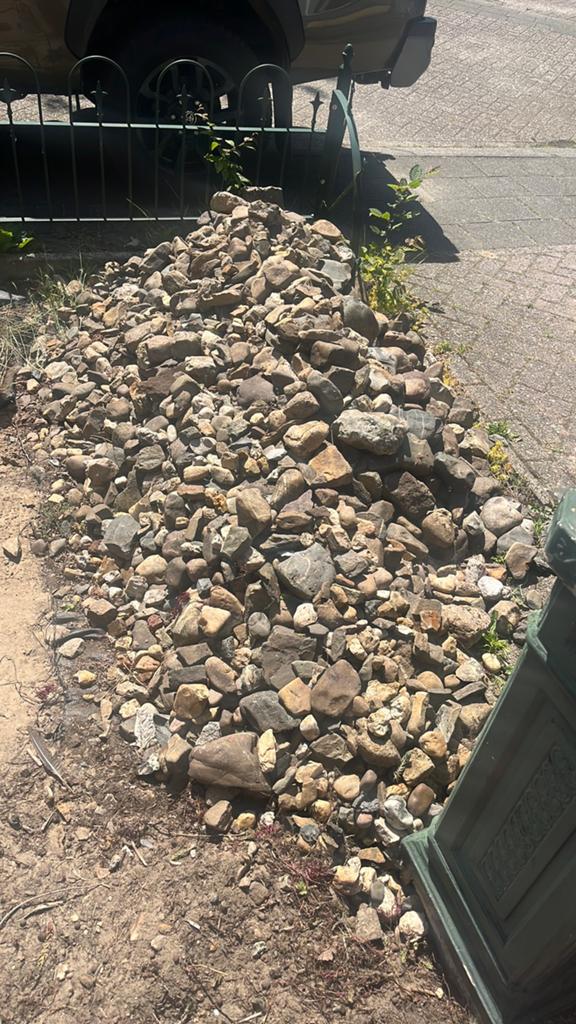 Rotstuin keien, Tuin en Terras, Grind, Keien en Split, Ophalen, Zo goed als nieuw