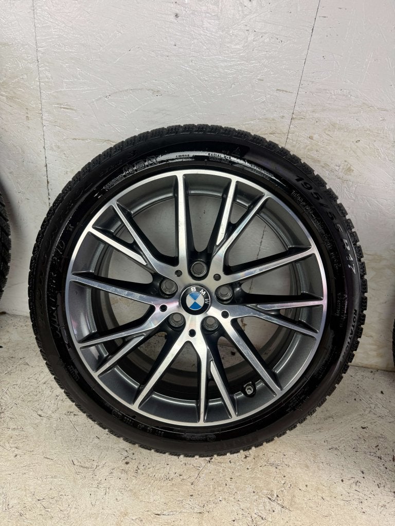 5. Originele BMW 1 2-Serie velgen 17" 5x112 Style 489 winter, Niet ingevuld, Gebruikt, Banden en Velgen, Niet ingevuld