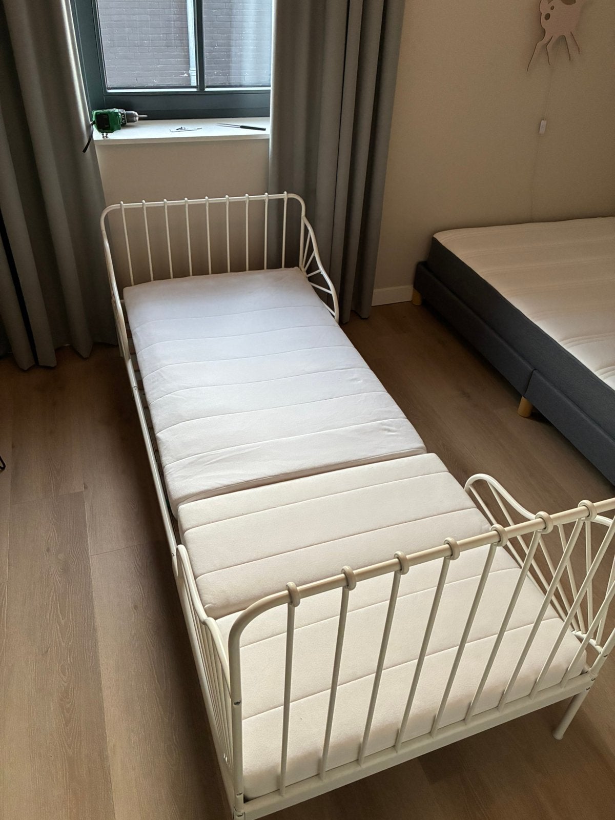 Ikea Minnen Meegroeibed uitschuifbaar, Kinderen en Baby's, Ophalen, Gebruikt, 180 cm of meer, 70 tot 85 cm