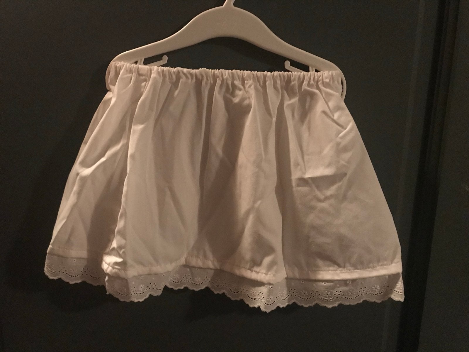 Wit onder rokje met kant voor baby's 80-86, Ophalen, Gebruikt, Jongen of Meisje