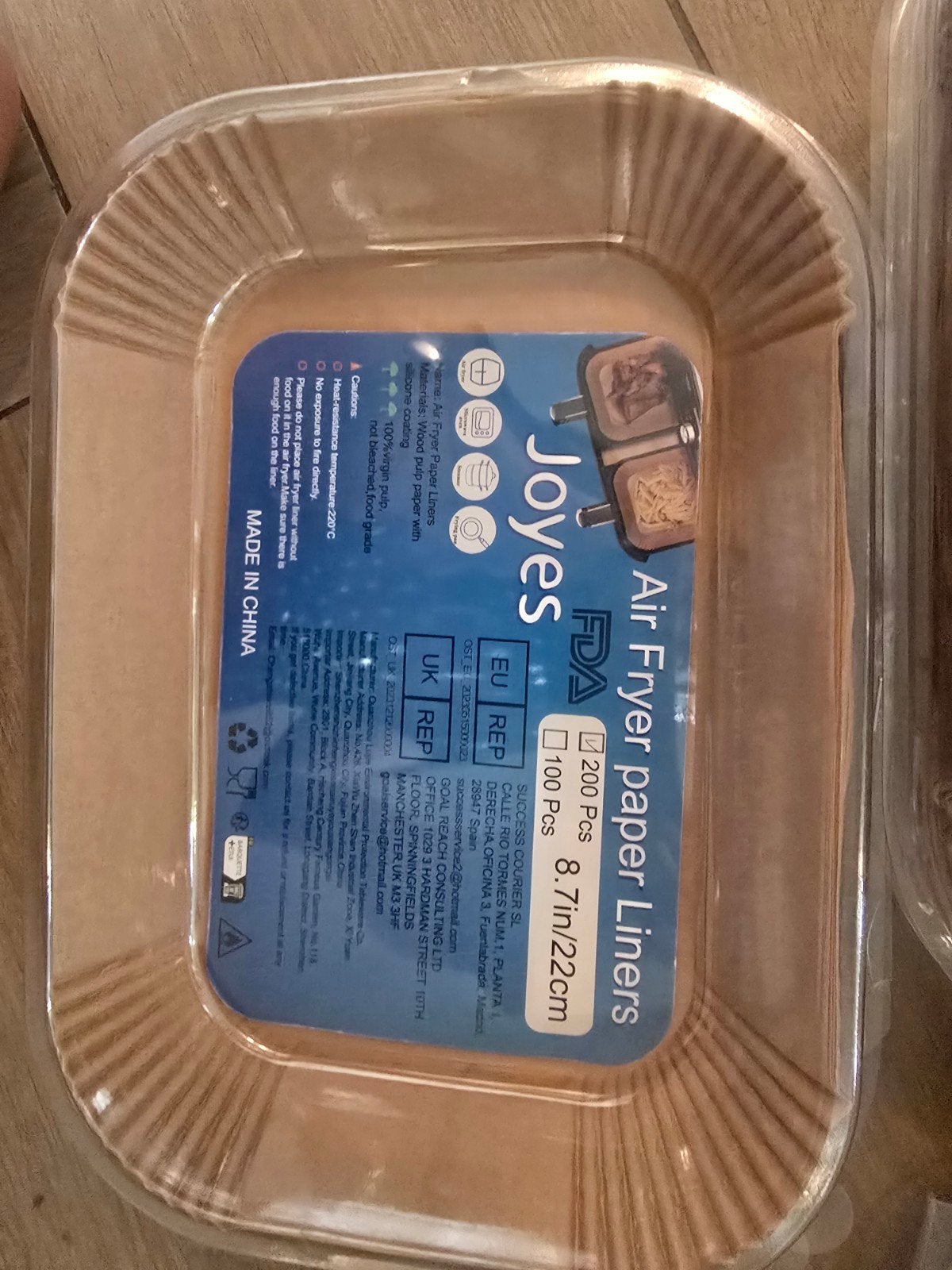 Joye Airfryer papier liners - 700 stuks, Ophalen of Verzenden