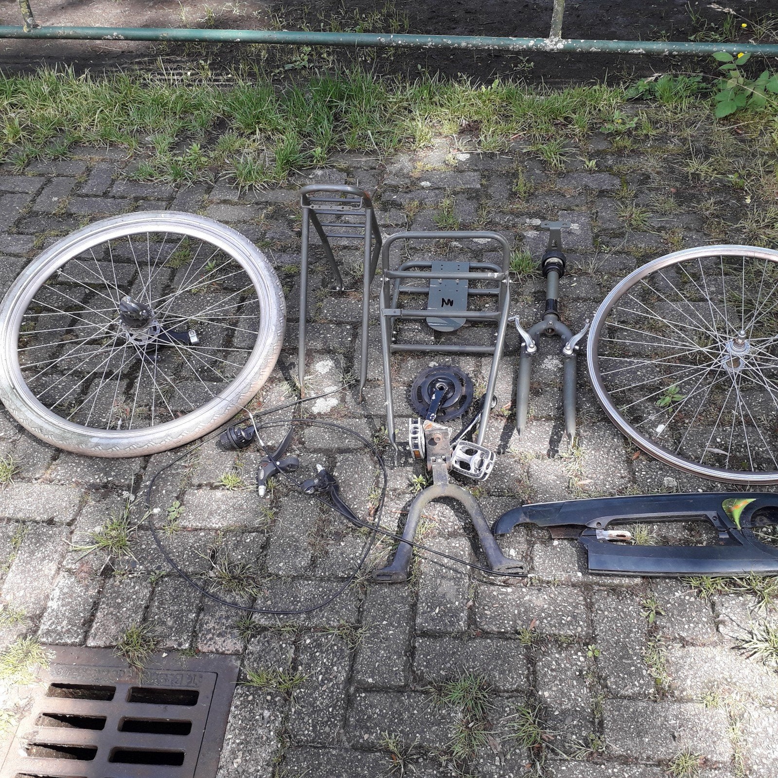 Nogan Transportfiets Onderdelen - Army Green 28 inch, Ophalen, Gebruikt, Overige typen, Staal