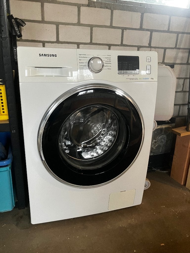 Wasmachine Samsung, Witgoed en Apparatuur, Ophalen, Zo goed als nieuw, Voorlader, 85 tot 90 cm