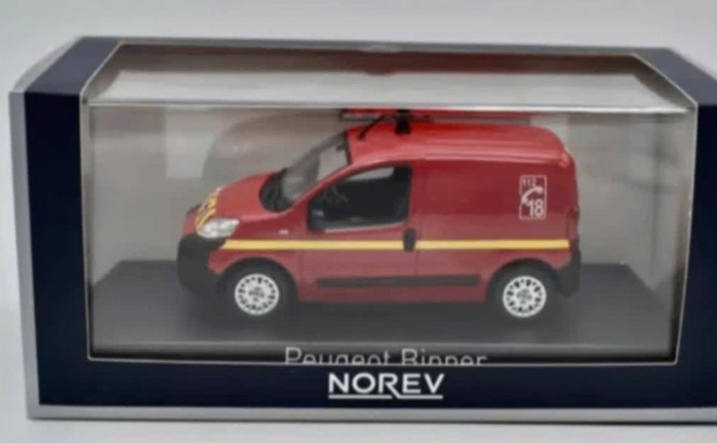 Peugeot Bipper 2009 Pompiers BRANDWEER 1/43 NOREV ref 479838, Hobby en Vrije tijd, Verzenden, Nieuw, Auto, Norev