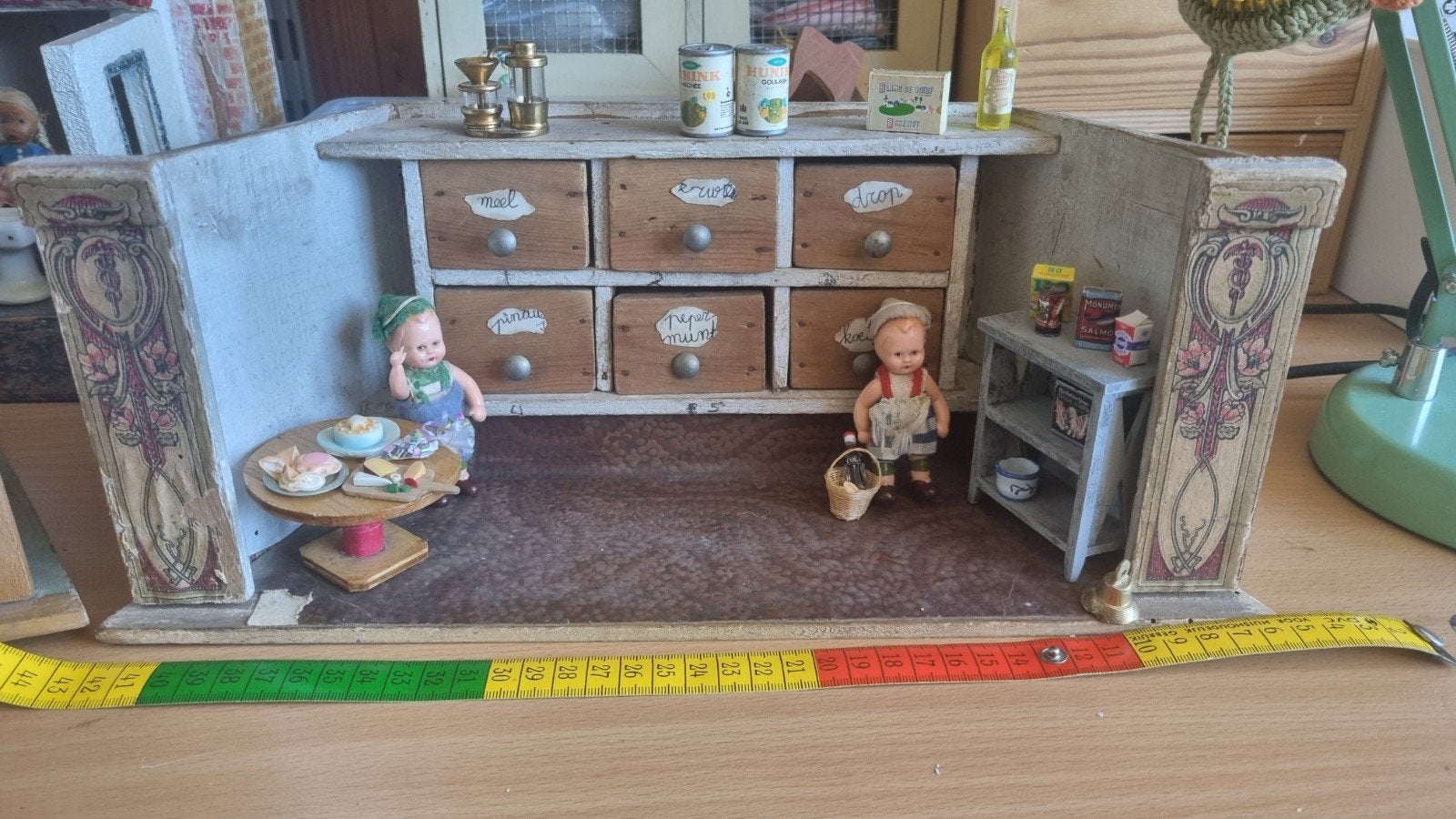 klein antiek winkeltje poppenhuis, Antiek en Kunst, Ophalen of Verzenden