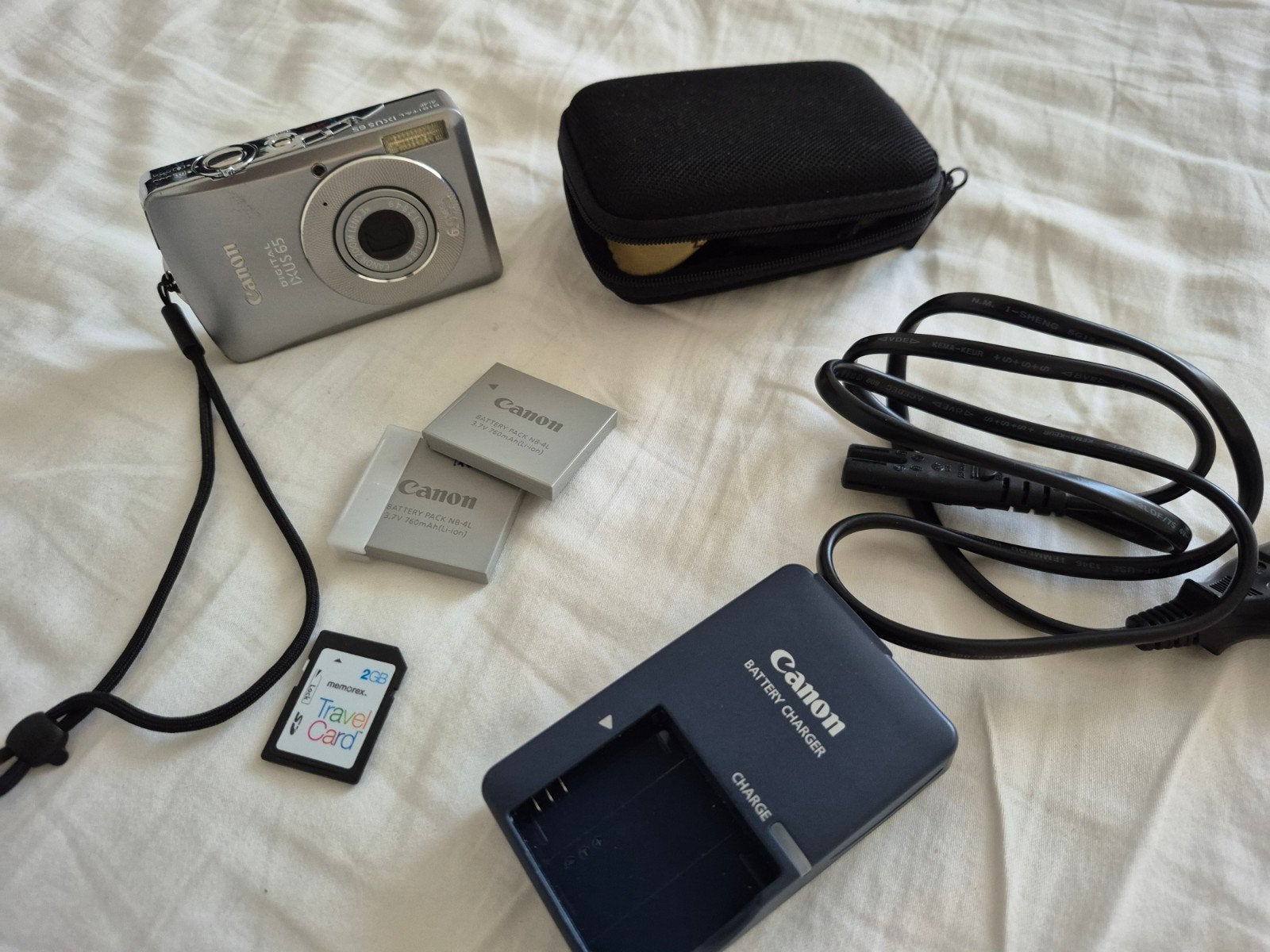 Canon IXUS 65 met noodzakelijke toebehoren, Beeldstabilisatie, Canon, Geheugenkaart, Ophalen of Verzenden