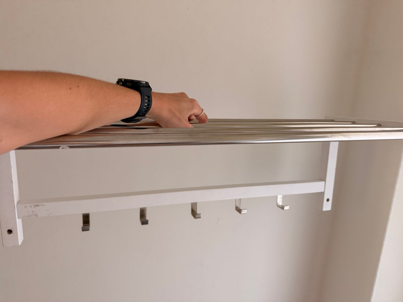 Ikea kapstok “Tjusig” wit, Zo goed als nieuw, Minder dan 100 cm, Hout, Ophalen