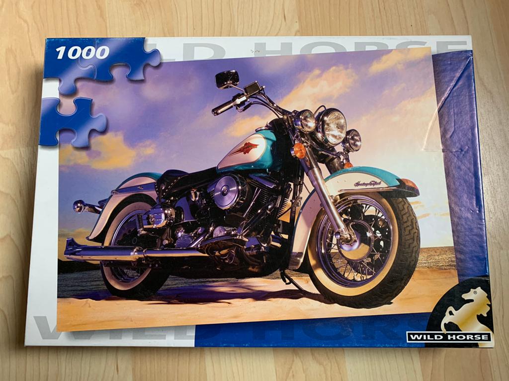 Harley Davidson puzzel in lijst - 1000 stukjes, Ophalen, Zo goed als nieuw
