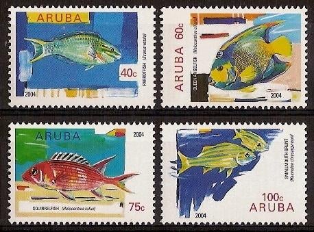 Aruba 320/3 postfris Vissen 2004, Ophalen of Verzenden, Postfris