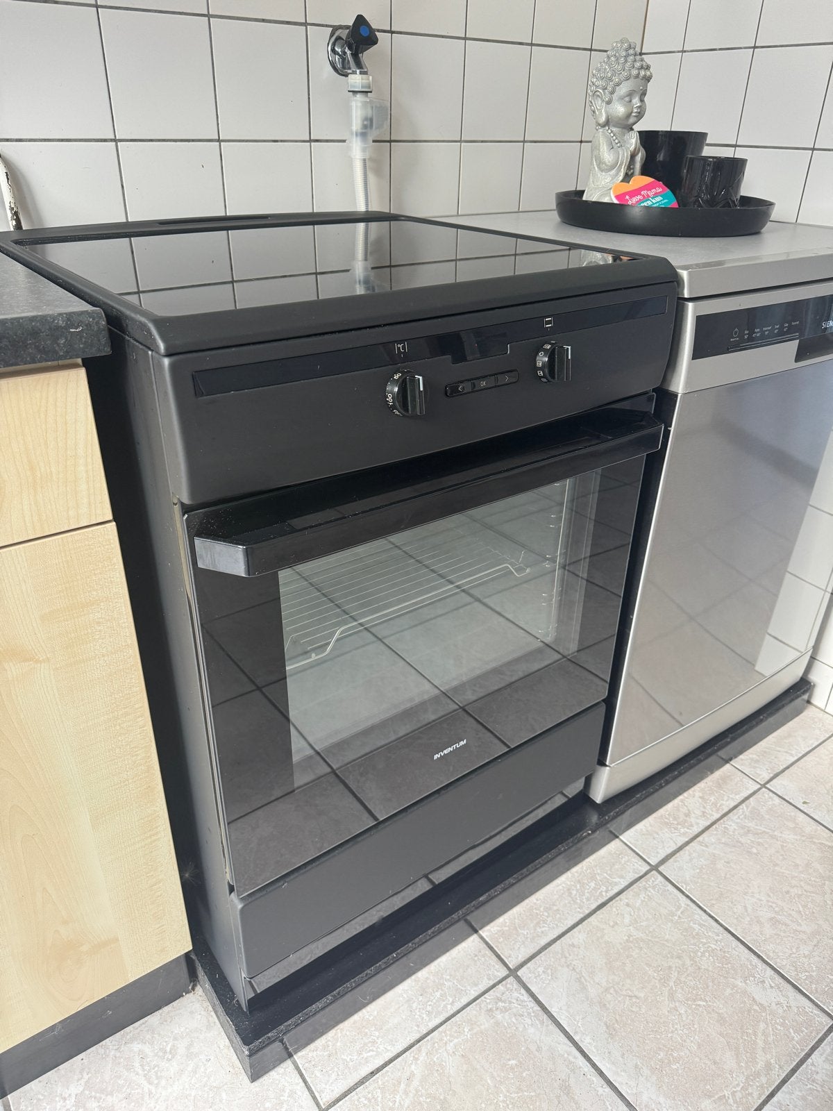 Inventum VFI6042ZWA Inductiefornuis - Nieuwstaat!, Ophalen, Hete lucht, 60 cm of meer, 4 kookzones