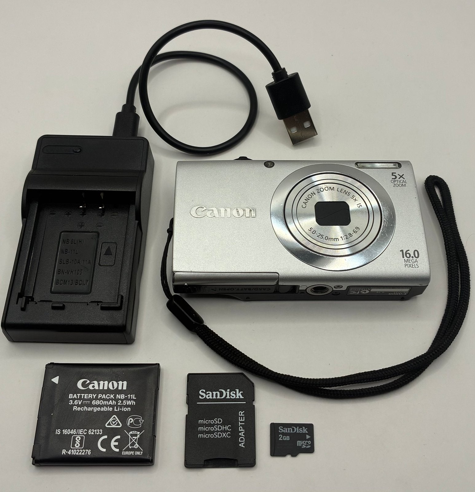 Canon PowerShot A2400 IS - compact camera, Ophalen of Verzenden, Zo goed als nieuw, Canon, 8 keer of meer