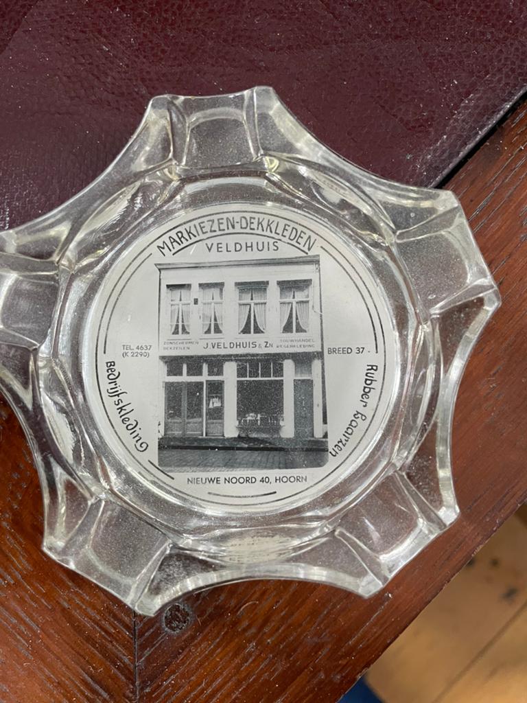 Asbak met oude afbeelding Hoorn, Antiek en Kunst, Ophalen of Verzenden