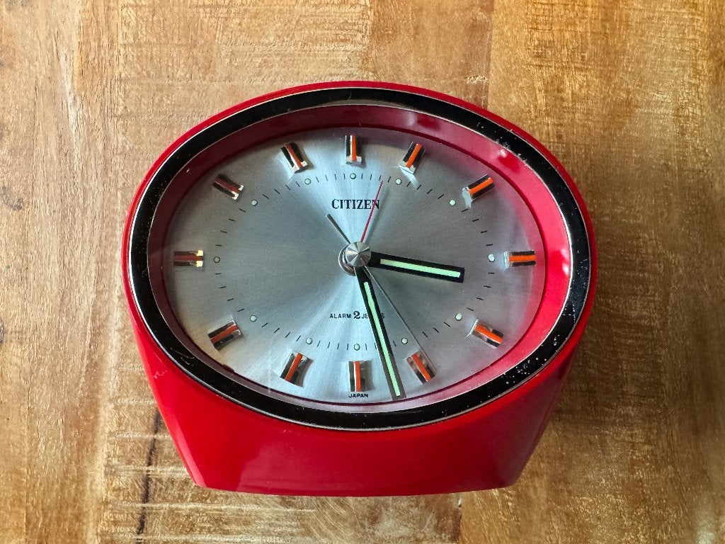Citizen - Space Age design klok – jaren 70 – werkend, Antiek en Kunst, Antiek | Klokken, Ophalen