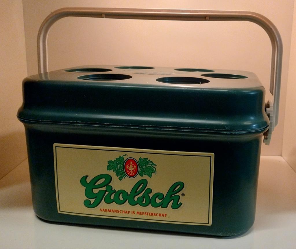 Grolsch Vintage Koelbox - Perfect voor 12 blikken, Ophalen of Verzenden, Gebruikt, Koelbox, Koelelement