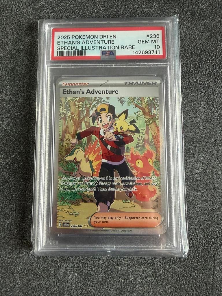Ethan’s Adventure Pokémon Destined Rivals Graded PSA 10, Ophalen of Verzenden, Zo goed als nieuw