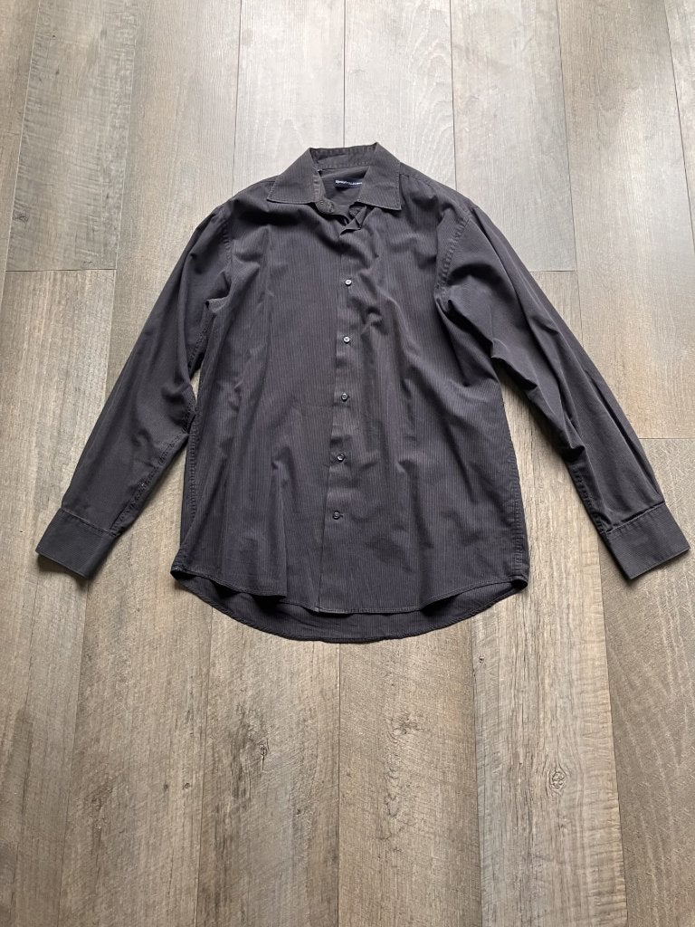 Bijenkorf Collection overhemd (zwart / maat 39), Zwart, Bijenkorf, Zo goed als nieuw, Halswijdte 39/40 (M)