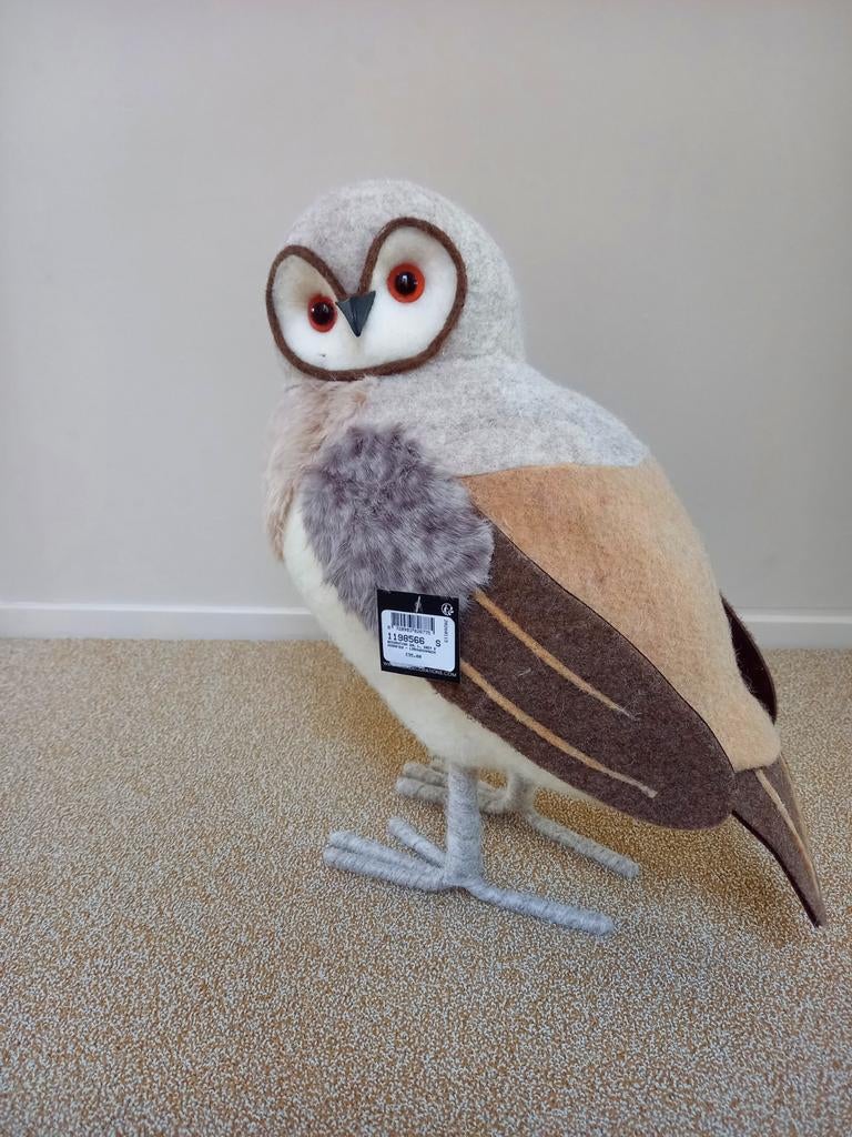 Prachtige vilten uil, Ophalen of Verzenden, Nieuw, Beige, Textiel