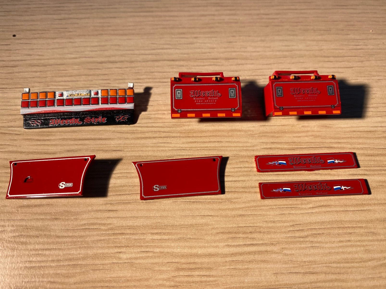Tekno Weeda container chassis onderdelen, Ophalen of Verzenden, Gebruikt, Bus of Vrachtwagen, Tekno