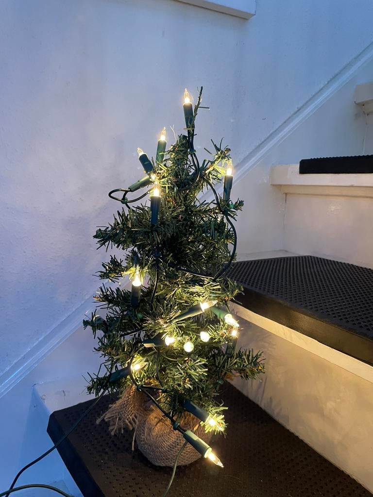 Kunst kerstboompje m. Verlichting., Diversen, Kerst, Ophalen of Verzenden, Zo goed als nieuw
