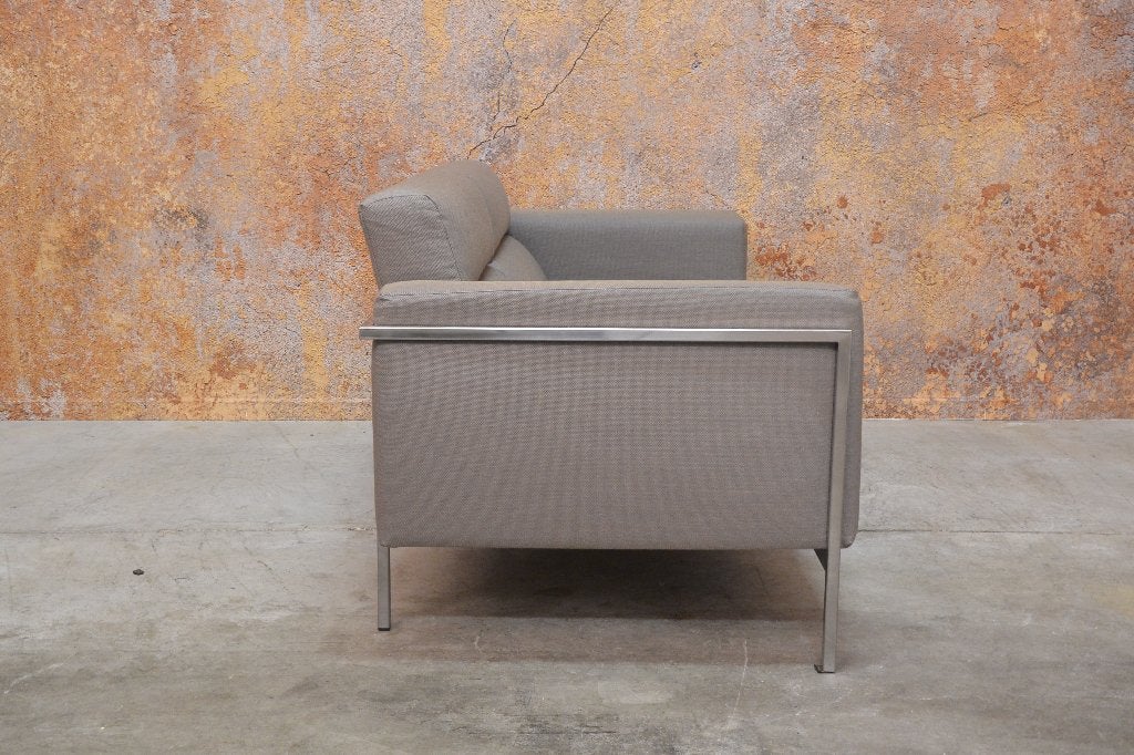 Als NIEUW! fraaie strakke stoffen Harvink Kadanz design bank, Harvink, Harvink, 150 tot 200 cm, Tweepersoons