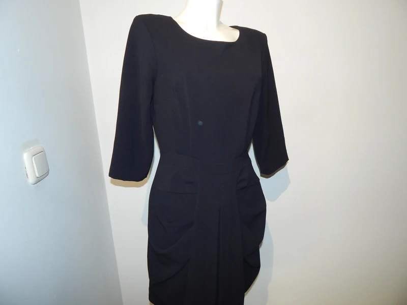 BA&SH elegante jurk open rug flap voorkant bij de rok 2/M, Maat 38/40 (M), Verzenden, Zwart, Zo goed als nieuw
