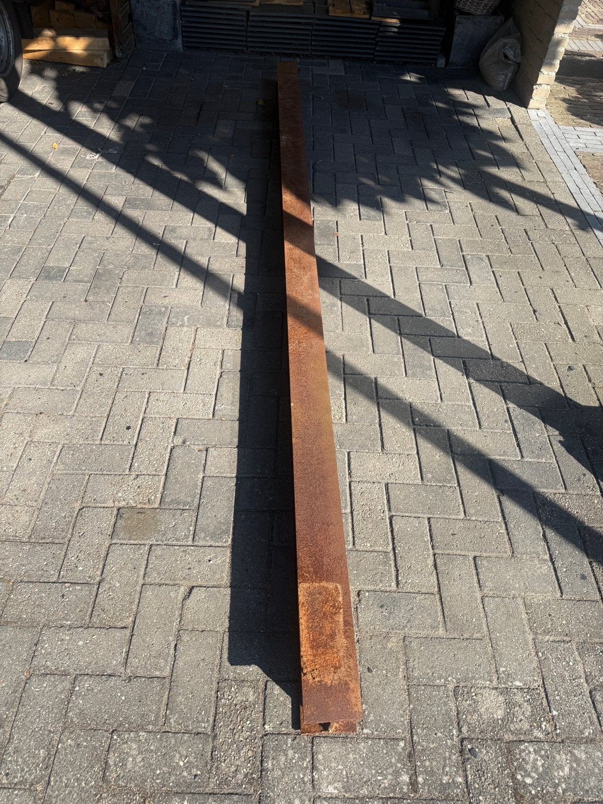 H-balk 11,5 x 12 x 350 cm - Gebruikt ijzeren profiel, Doe-het-zelf en Verbouw, Metalen, Ophalen, Gebruikt, IJzer